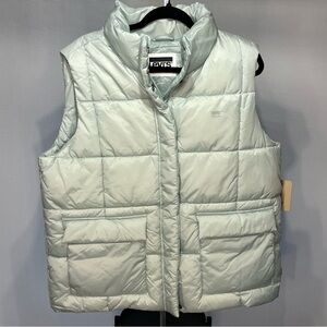 Levi's Puffer Vest Quilted Misty Aqua XL